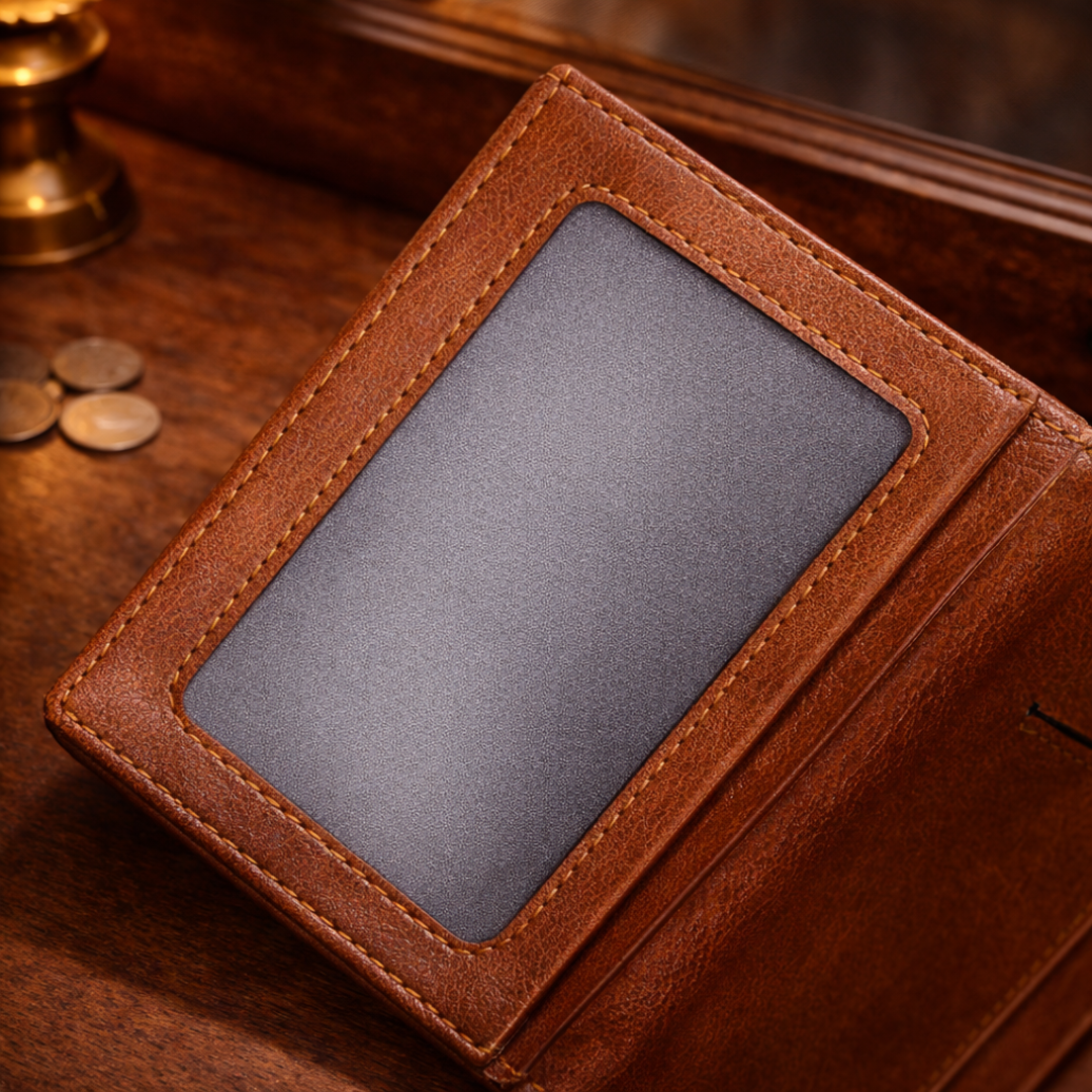 Leather Zip Wallet