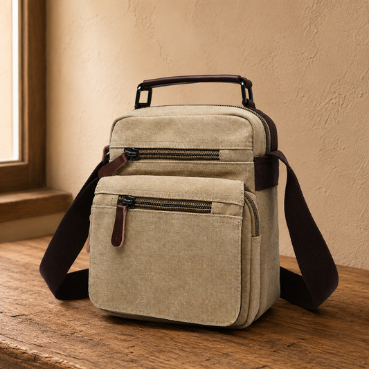 Canvas Crossbody Messenger Bag