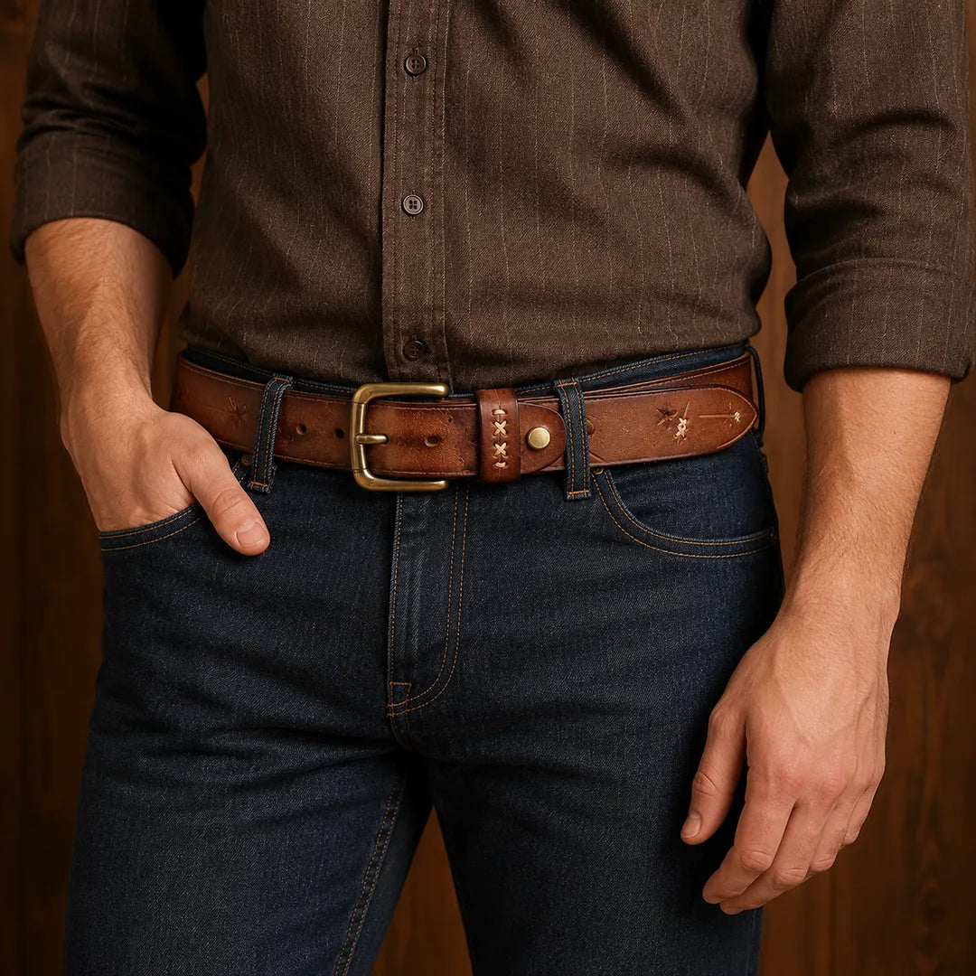 Classic Cowhide Belt