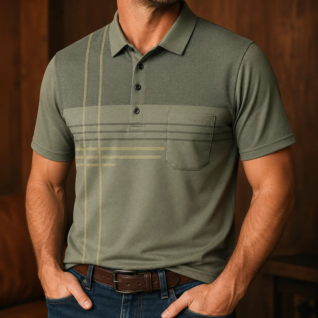 Classic Stripe Polo Shirt