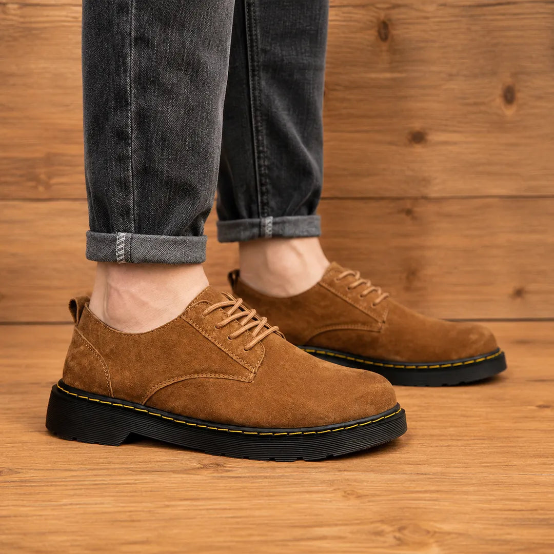 Clean Plain-Toe Derby Shoes