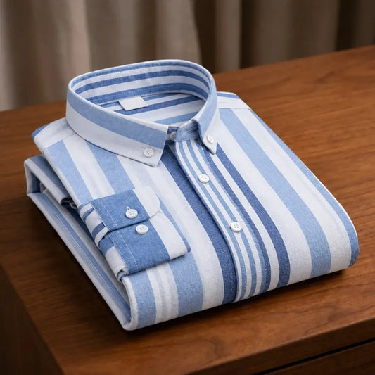 Multi-Stripe Button-Down Shirt
