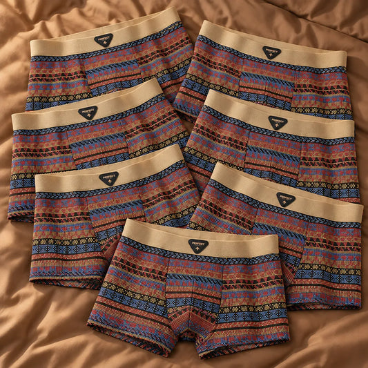 Retro Pattern Boxer Briefs