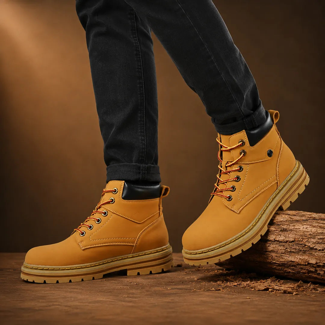 Rugged Lace-Up Boots