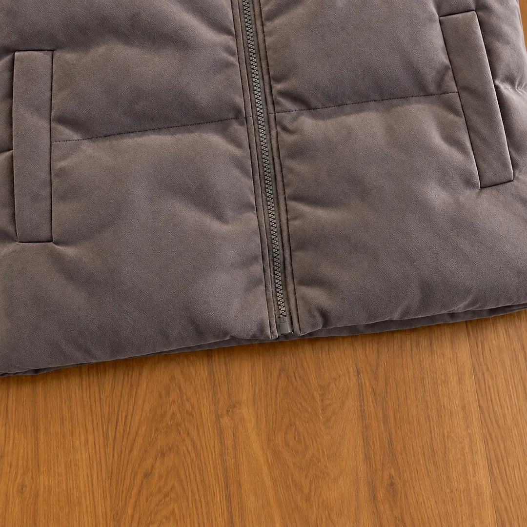 Stand-Collar Puffer Vest