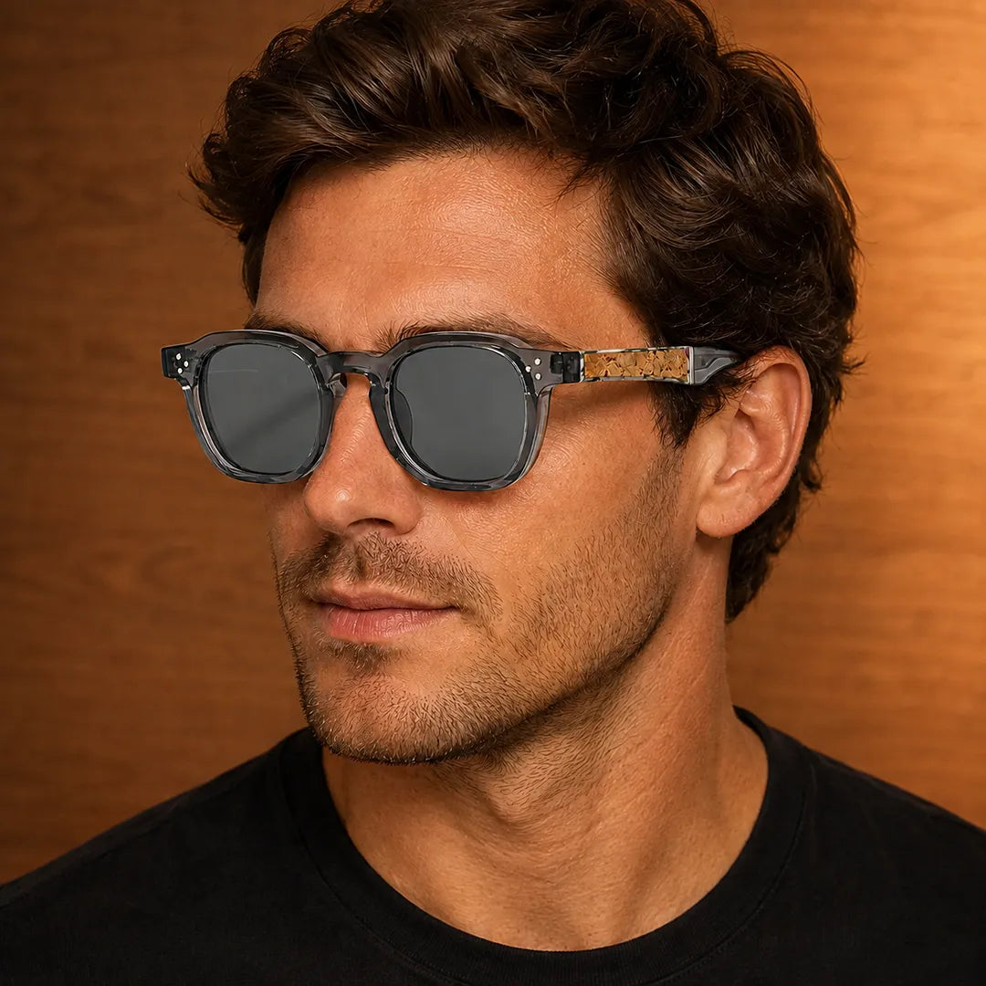 Textured Temple Sunglasses