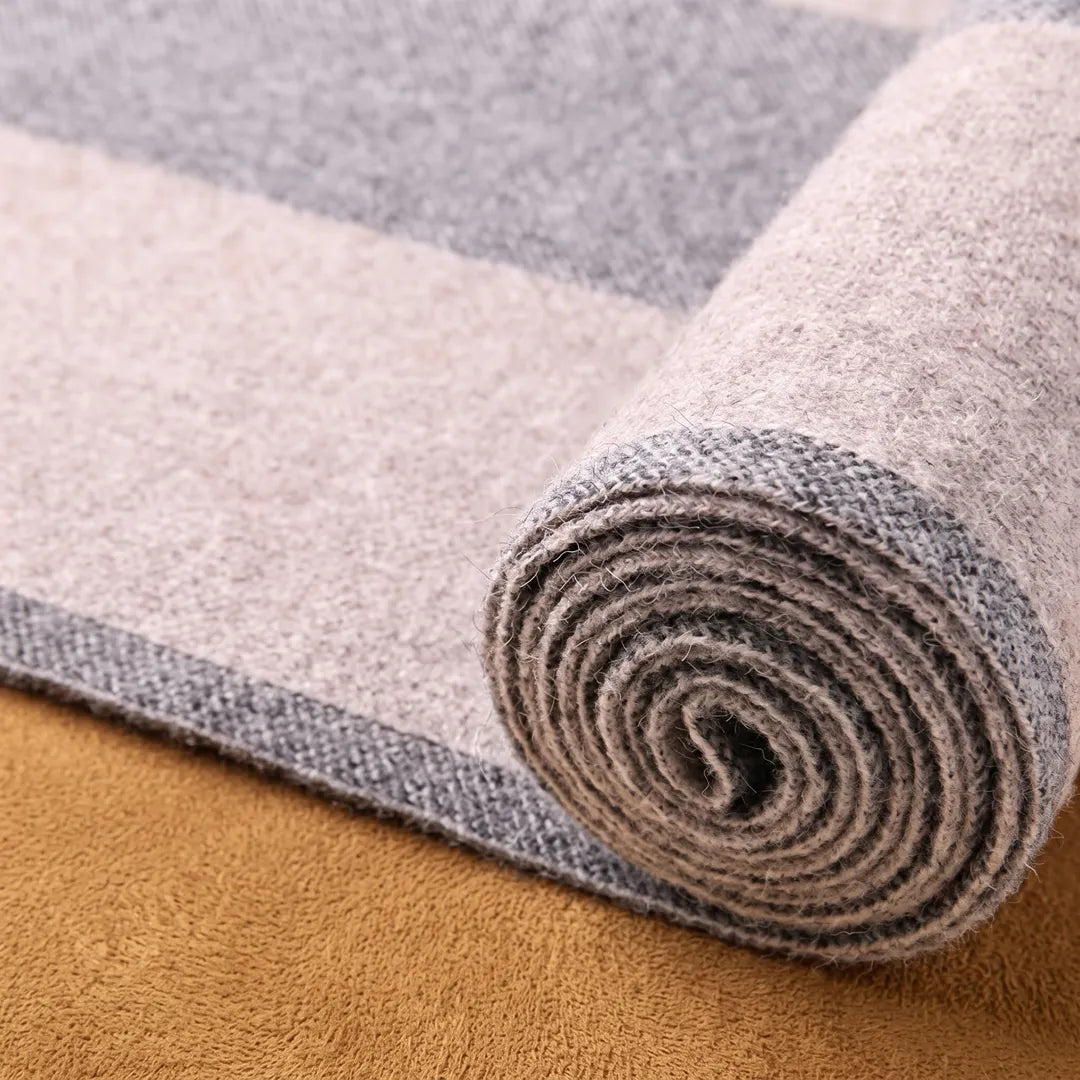 Two-Tone Border Scarf
