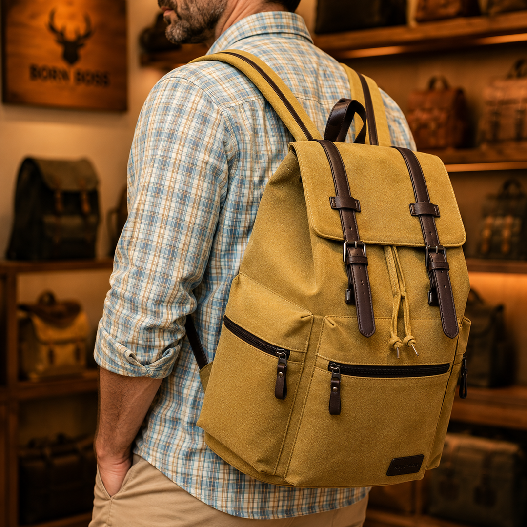 Vintage Canvas Travel Backpack