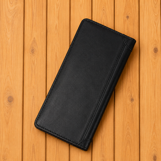 Durable Leather Long Wallet