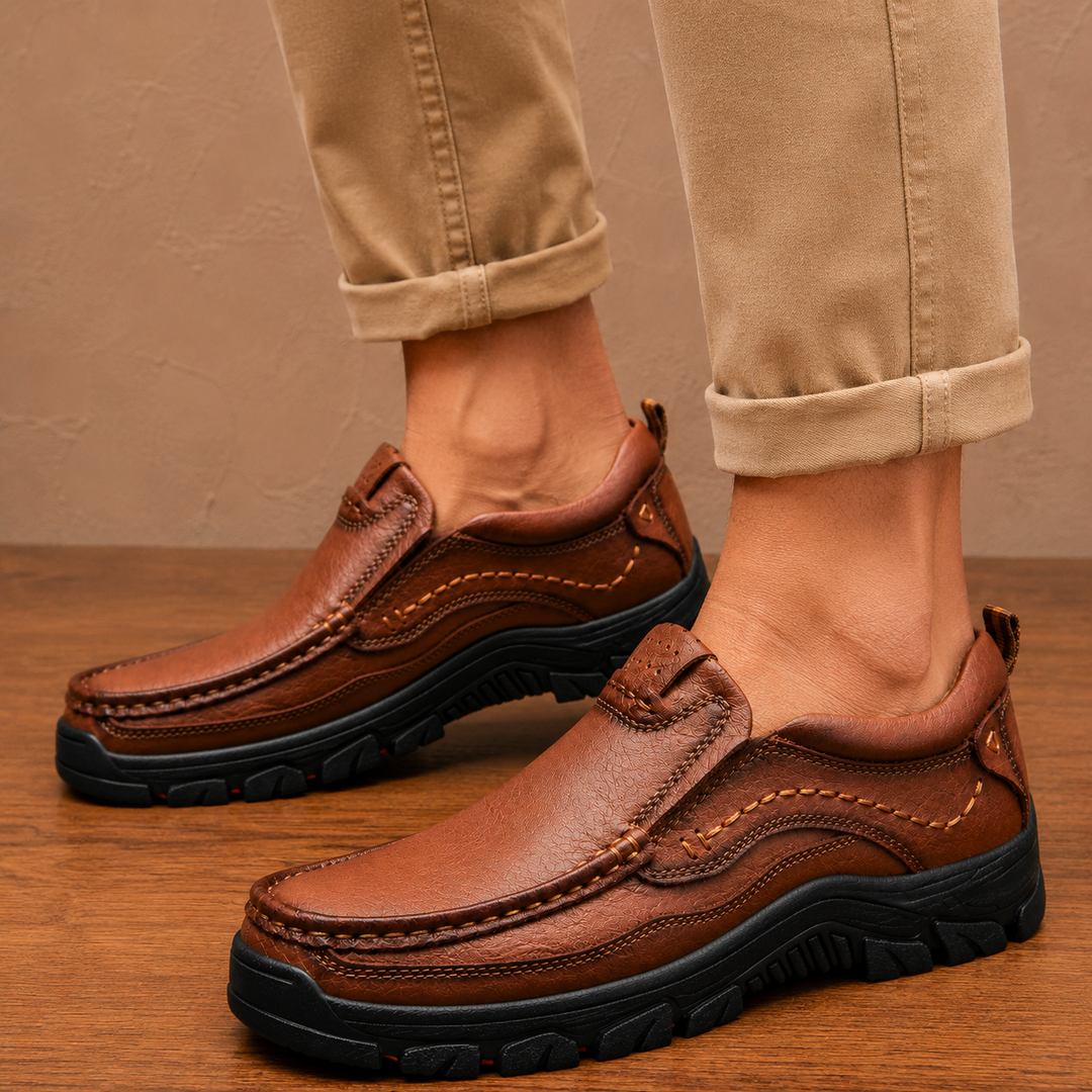 Leather Trekking Slip-Ons