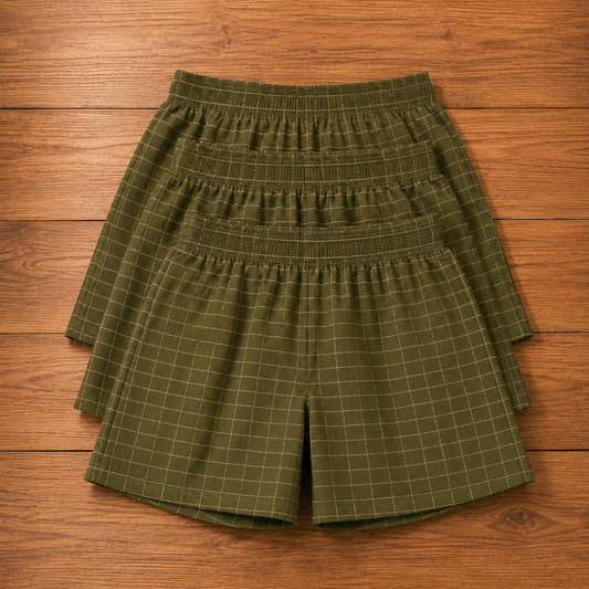 Woven Plaid Boxers