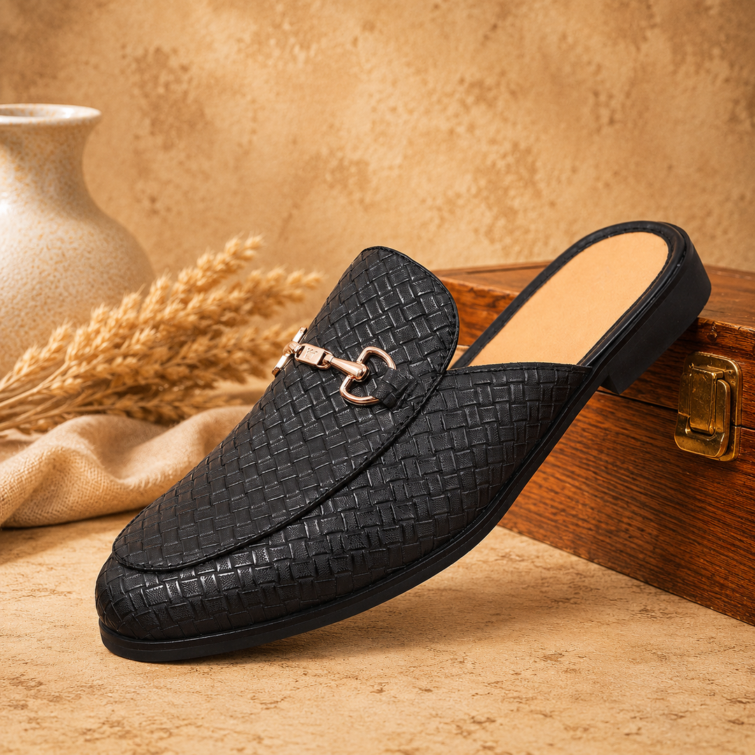 Woven Mule Loafers