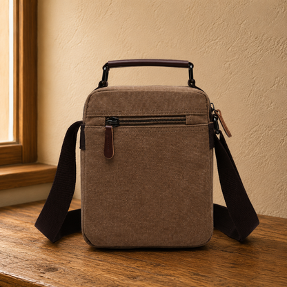 Canvas Crossbody Messenger Bag