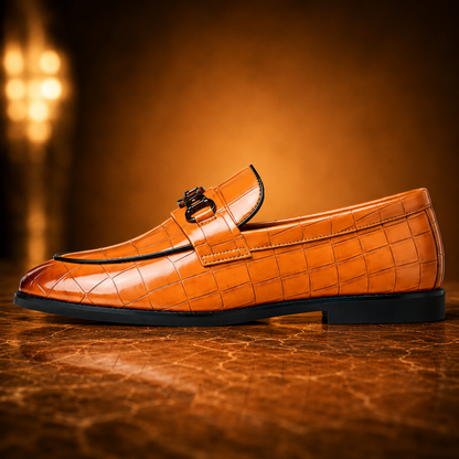 Crocodile Bit Loafers