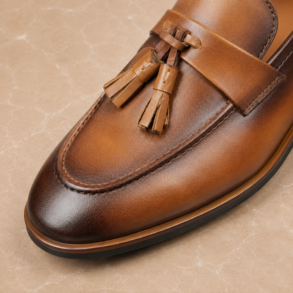 Leather Tassel Loafers