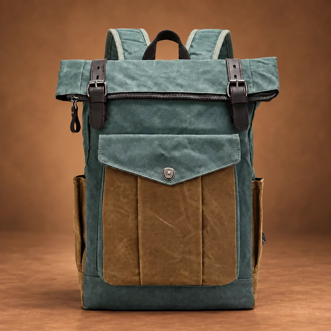 Classic Roomy Roll-Top Backpack