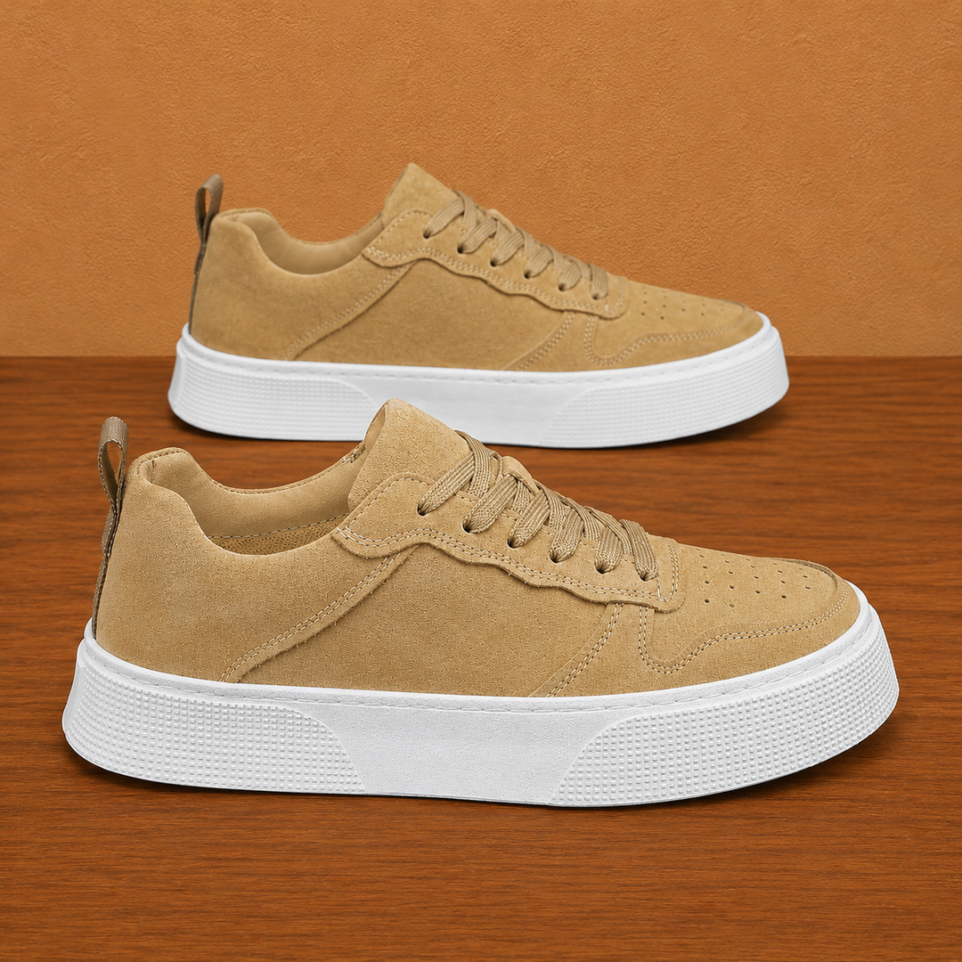 Suede Lace-Up Sneakers