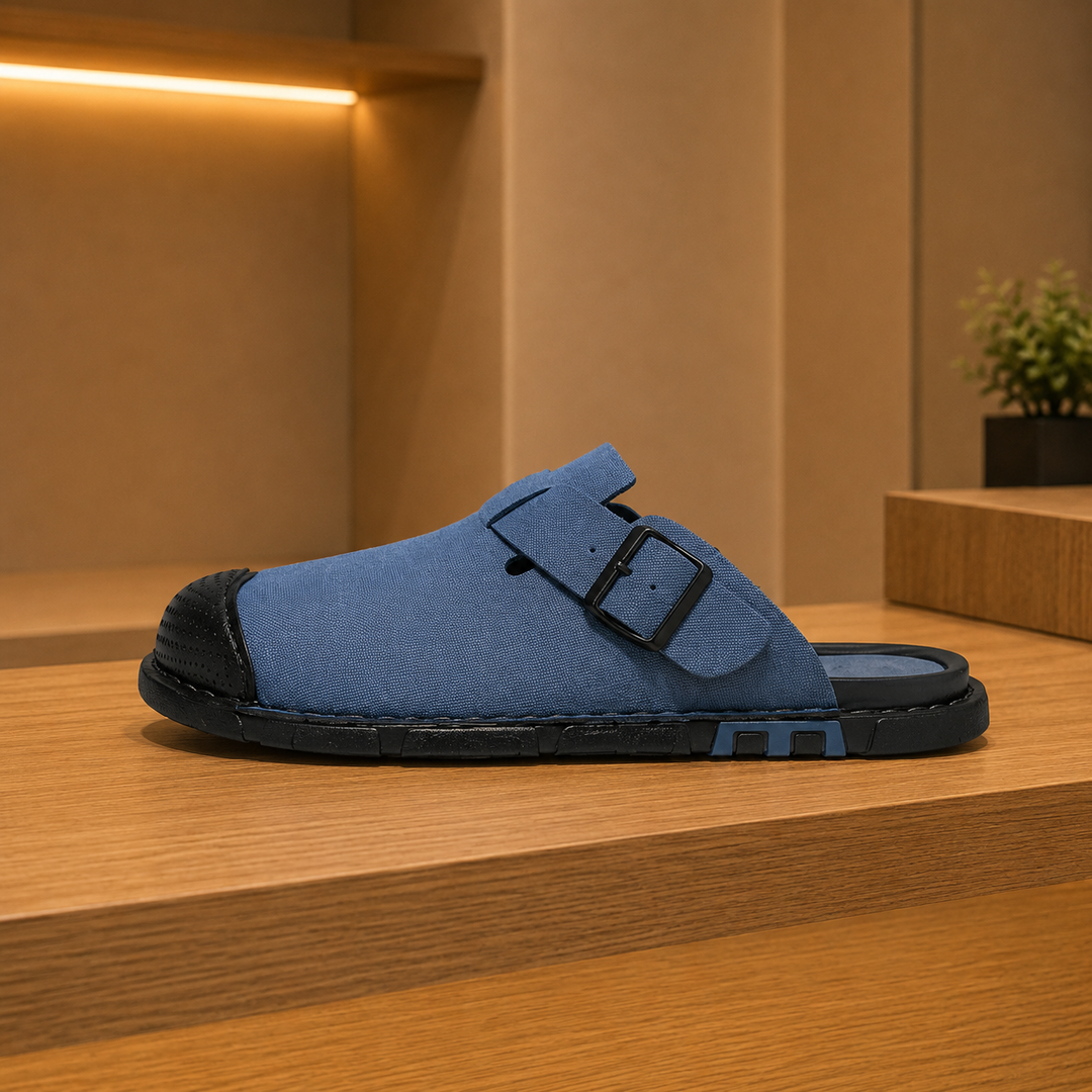 Canvas Buckle Clogs
