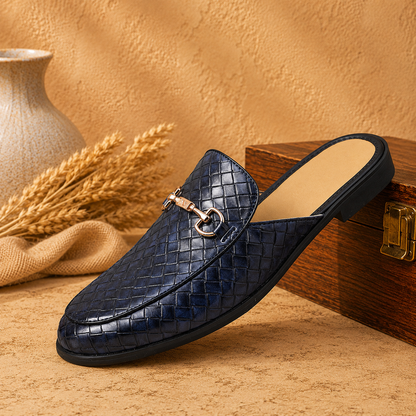 Woven Mule Loafers