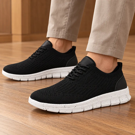 Knit Wingtip Comfort Sneakers