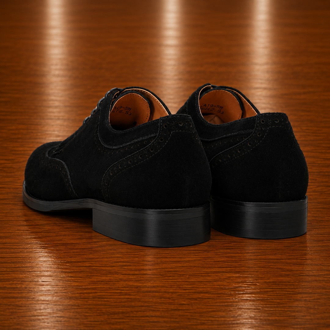 Suede Wingtip Oxford Shoes