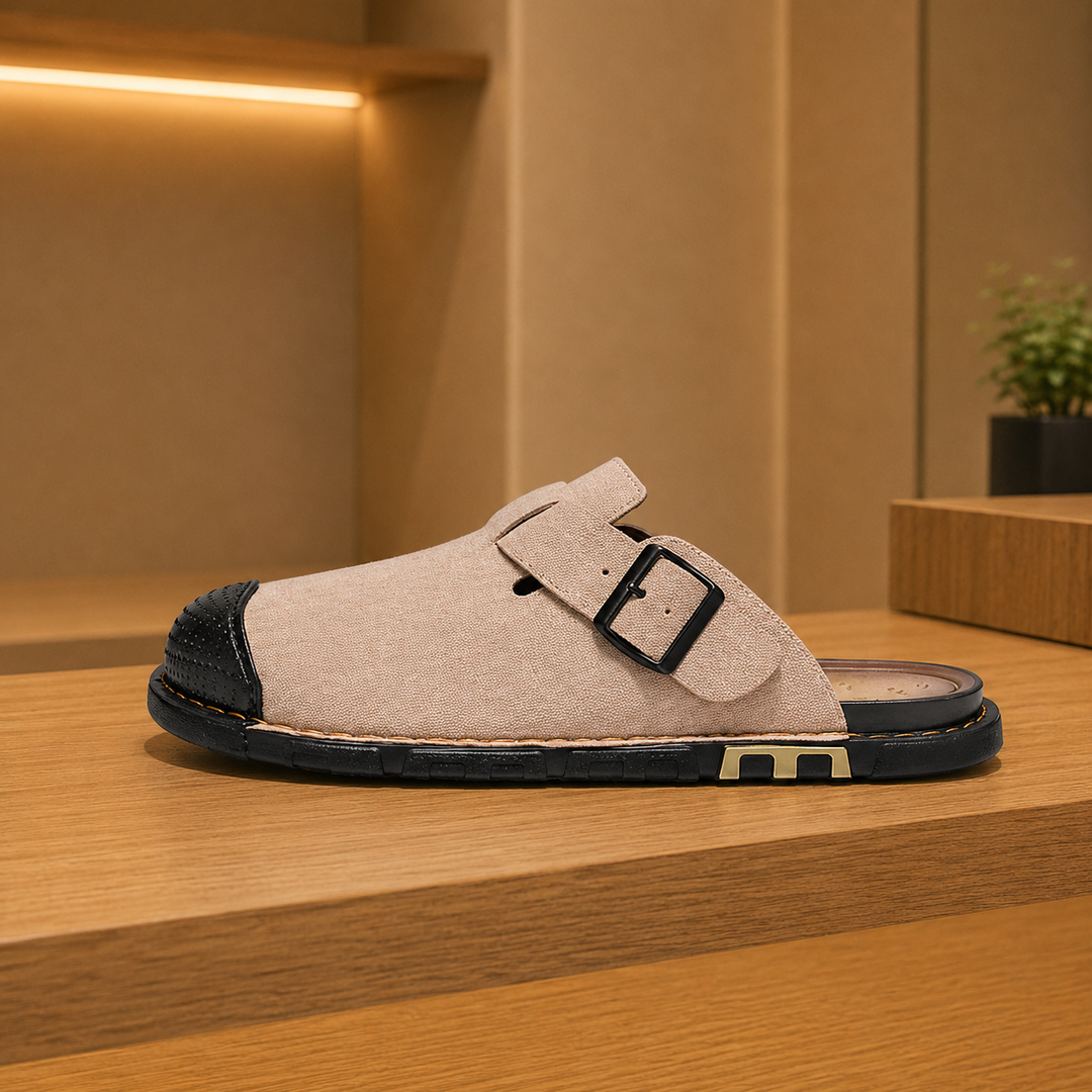 Canvas Buckle Clogs