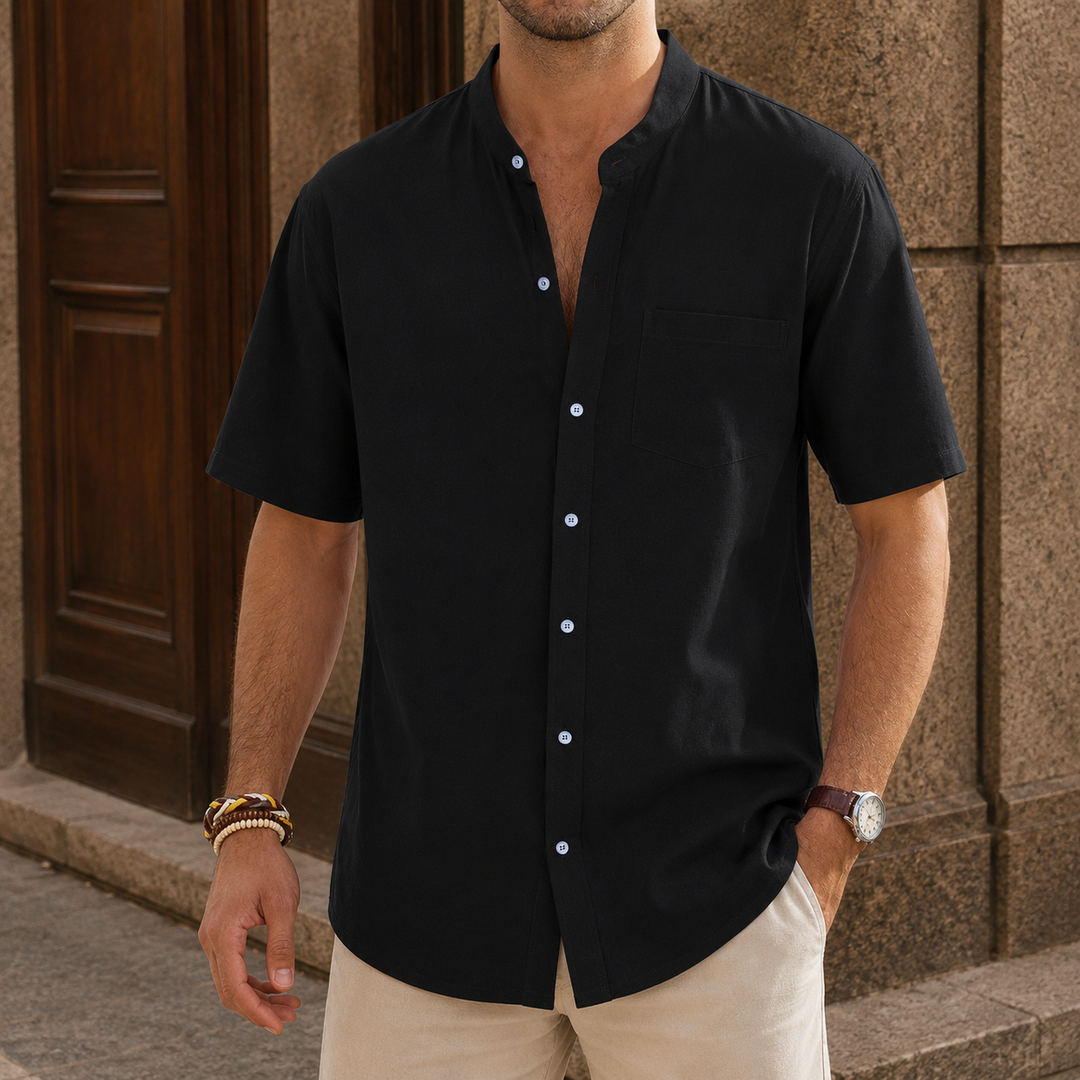 Mandarin Collar Shirt