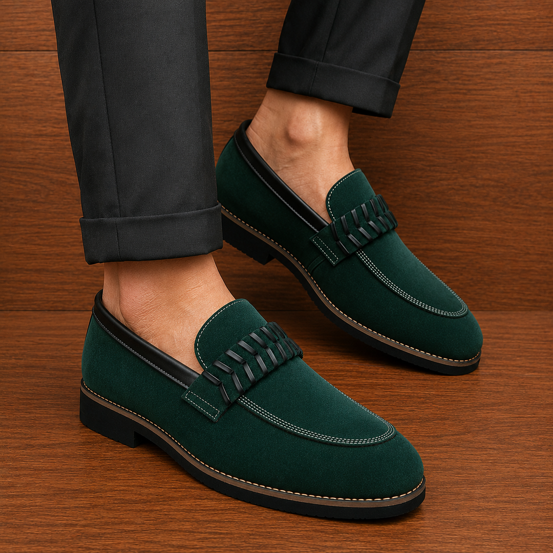 Suede Penny Loafers