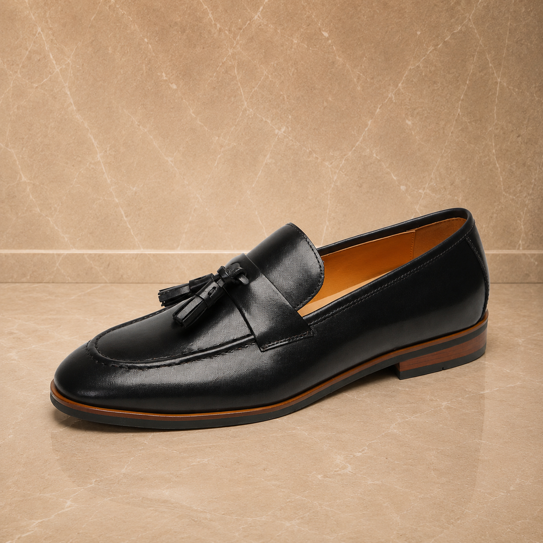 Leather Tassel Loafers