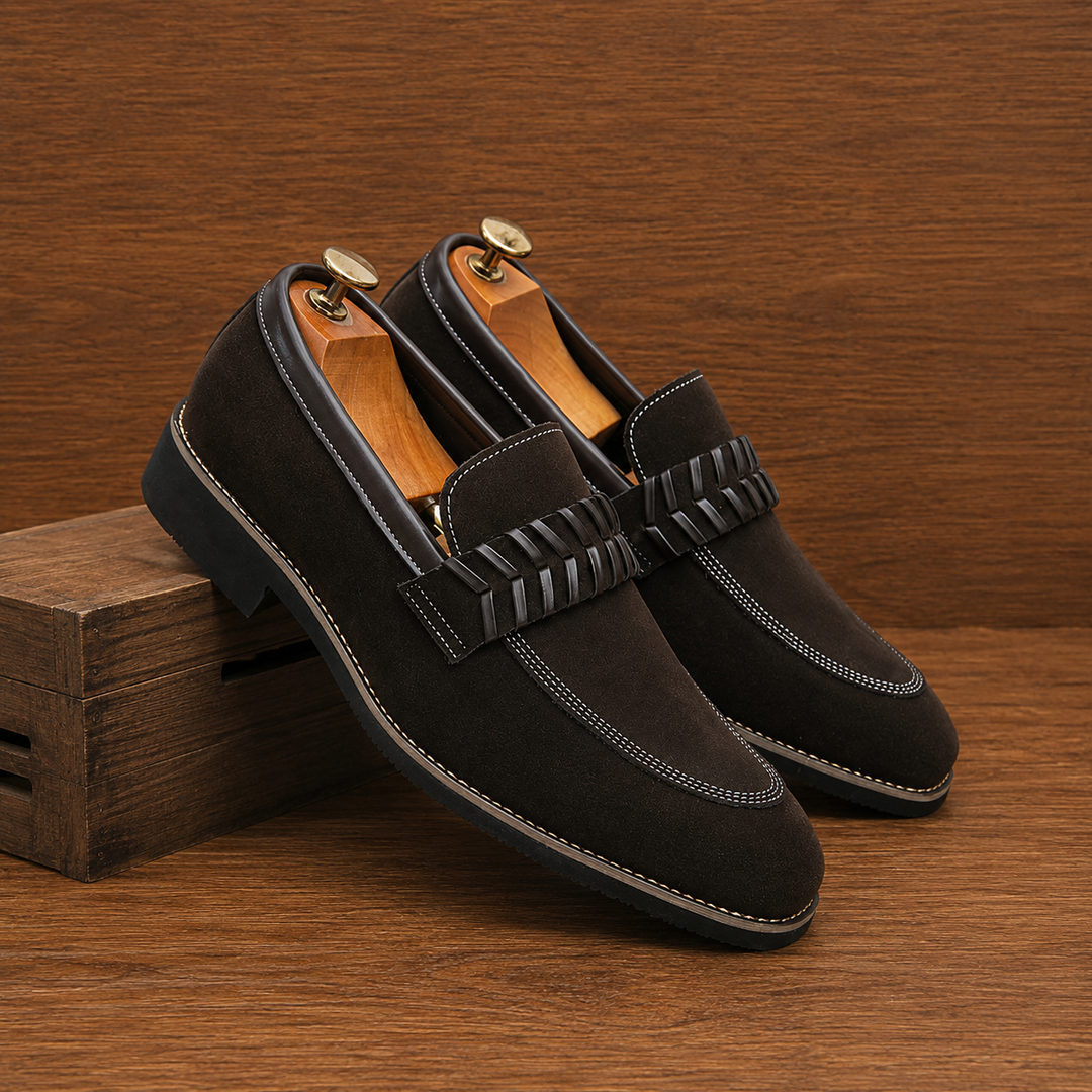 Suede Penny Loafers