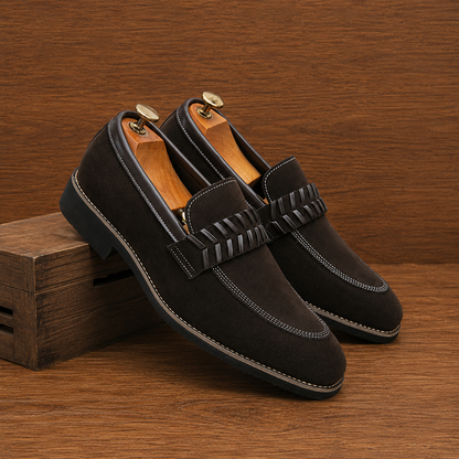 Suede Penny Loafers
