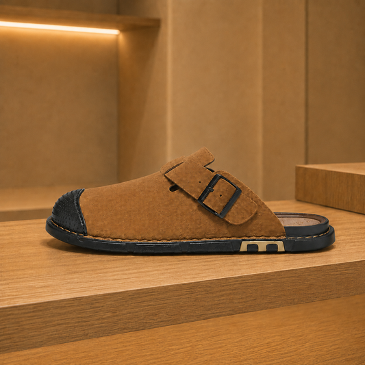 Canvas Buckle Clogs