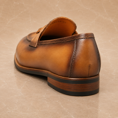 Leather Tassel Loafers