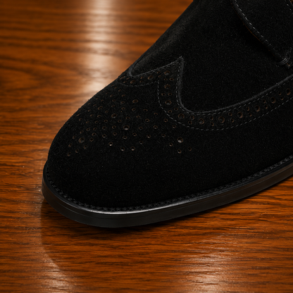 Suede Wingtip Oxford Shoes