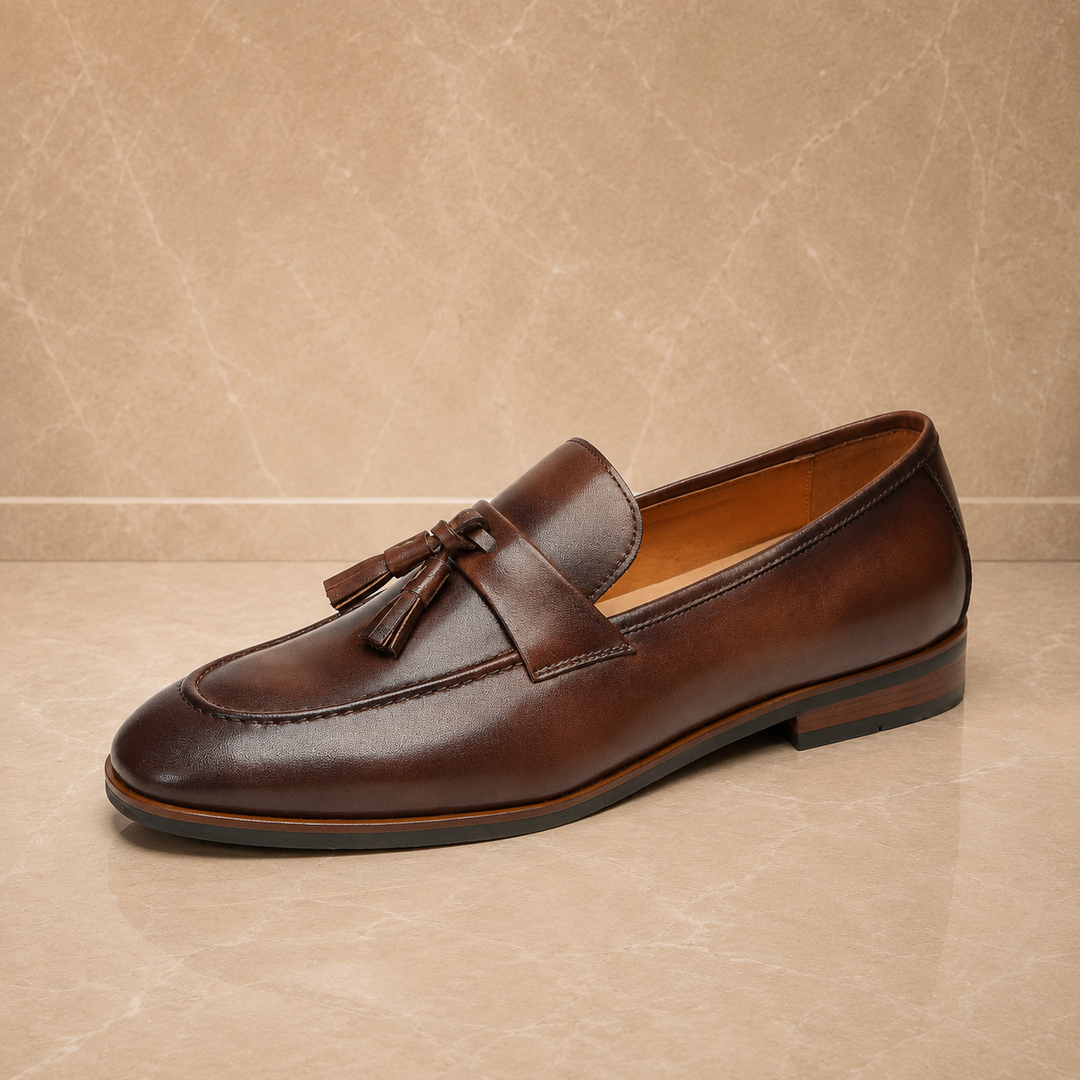 Leather Tassel Loafers