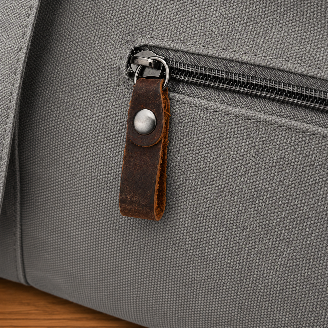 Structured Canvas Messenger Bag