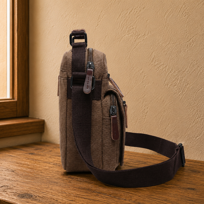 Canvas Crossbody Messenger Bag