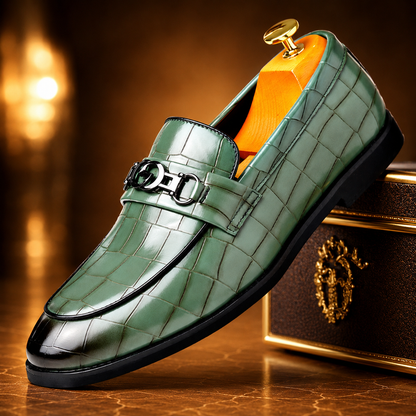 Crocodile Bit Loafers