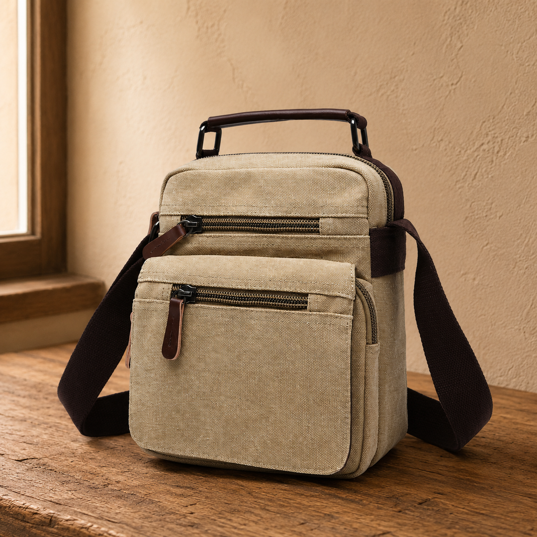 Canvas Crossbody Messenger Bag