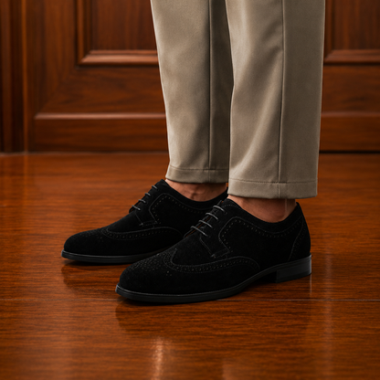 Suede Wingtip Oxford Shoes