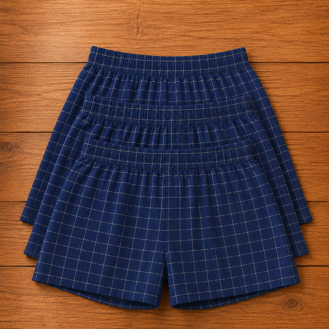 Woven Plaid Boxers