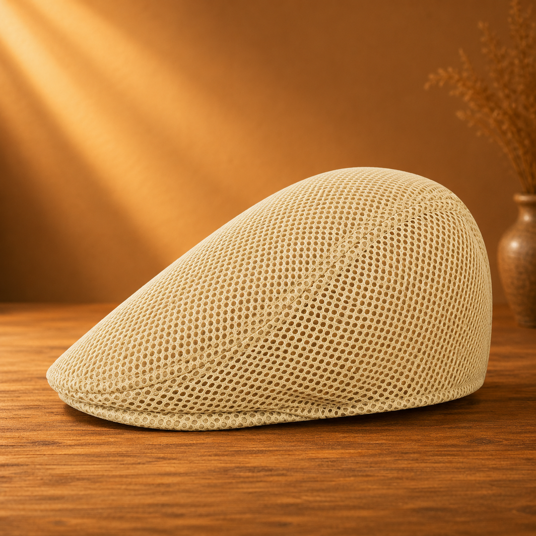 Breathable Mesh Flat Cap