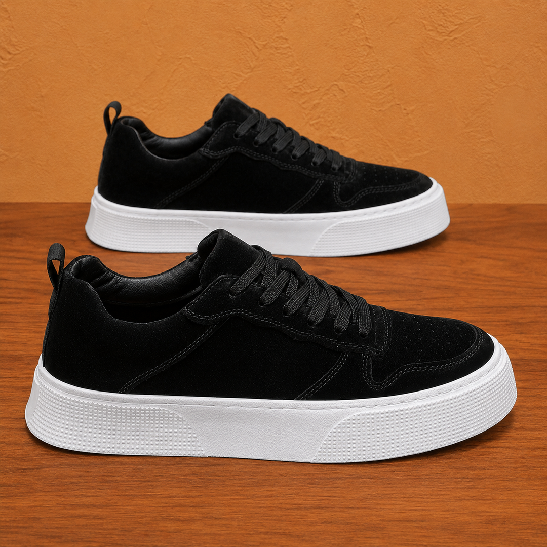 Suede Lace-Up Sneakers