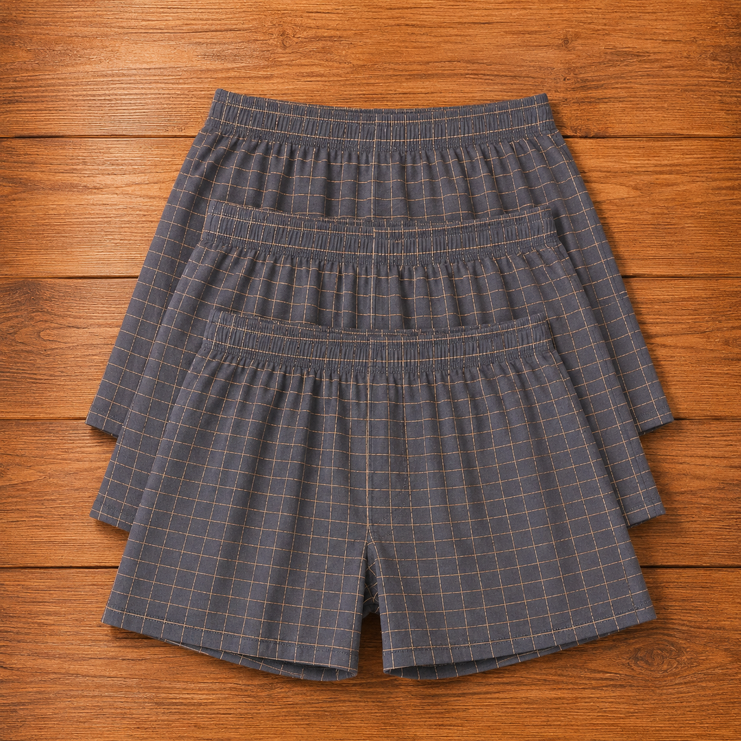 Woven Plaid Boxers