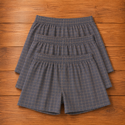 Woven Plaid Boxers