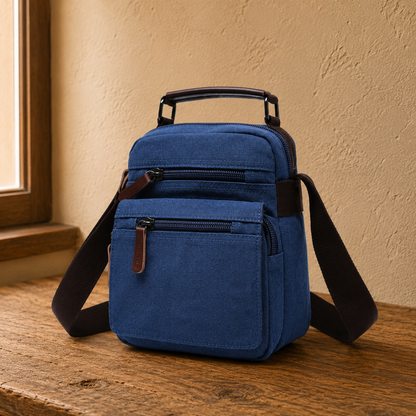 Canvas Crossbody Messenger Bag