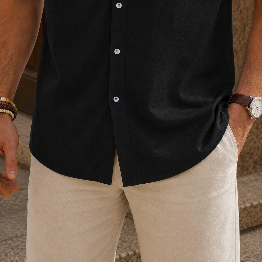 Mandarin Collar Shirt