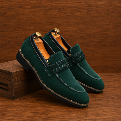 Suede Penny Loafers
