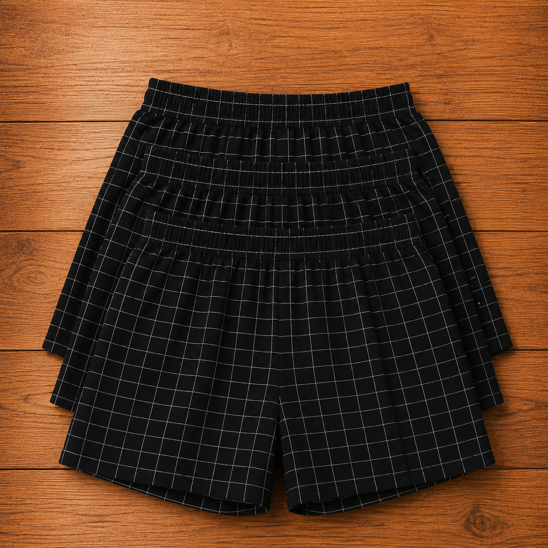 Woven Plaid Boxers