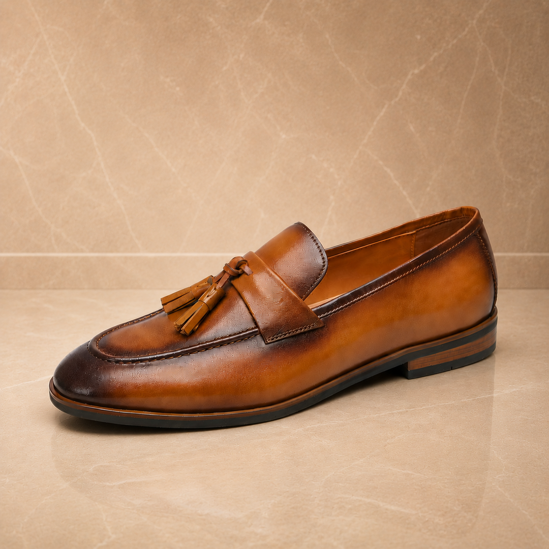 Leather Tassel Loafers